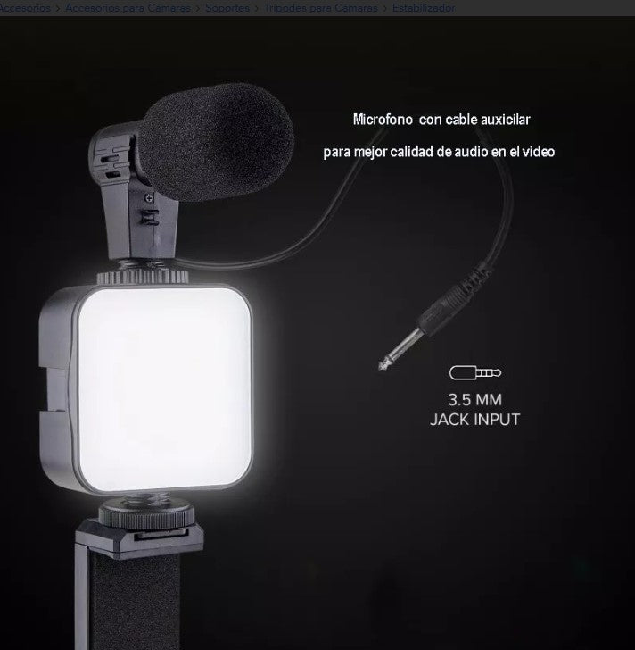 Trípode Led Iluminador Celular